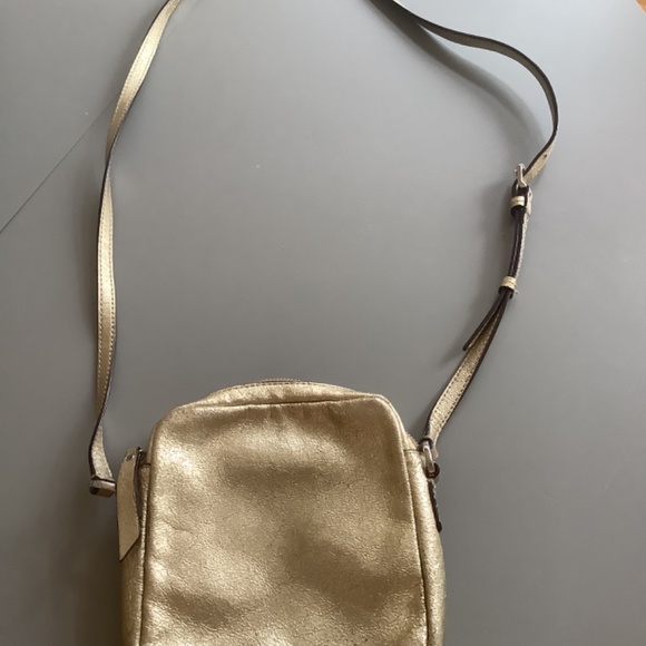 Banana Republic distressed gold crossbody bag - Picture 2 of 4